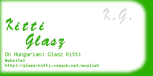 kitti glasz business card